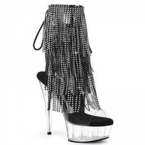 Pleaser Delight-1017RSF Donna Scarpe Pole Dance Nere | ITALIA ITSIPZJB