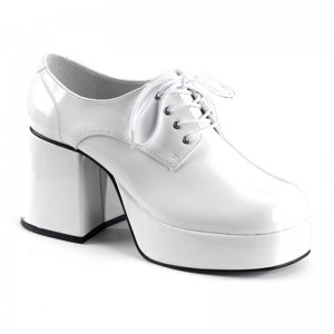 Pleaser Jazz-02 Uomo Scarpe Platform Bianche | ITALIA ITOBJKFC